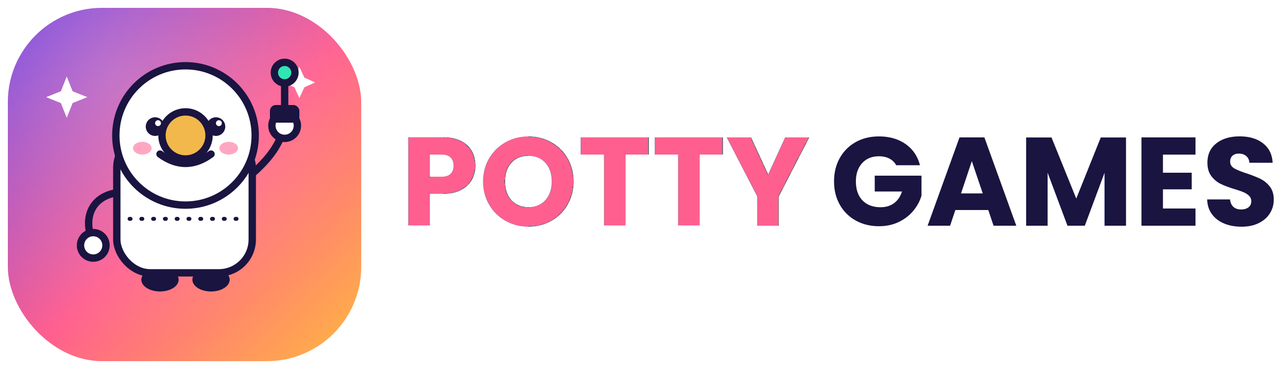 Potty Games logo on light background